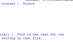 Python Write To File